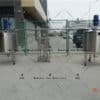mixing tank with an agitator
